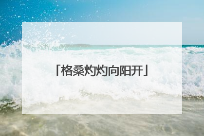 格桑灼灼向阳开