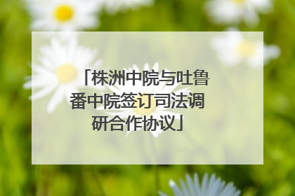 株洲中院与吐鲁番中院签订司法调研合作协议