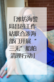 潍坊海警局昌邑工作站联合涉海部门开展“三无”船舶清理行动