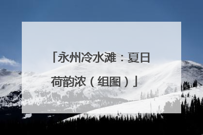 永州冷水滩：夏日荷韵浓（组图）