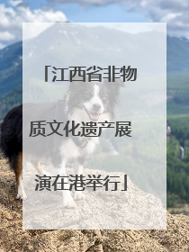 江西省非物质文化遗产展演在港举行