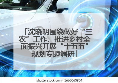 沈晓明围绕做好“三农”工作、推进乡村全面振兴开展“十五五”规划专题调研