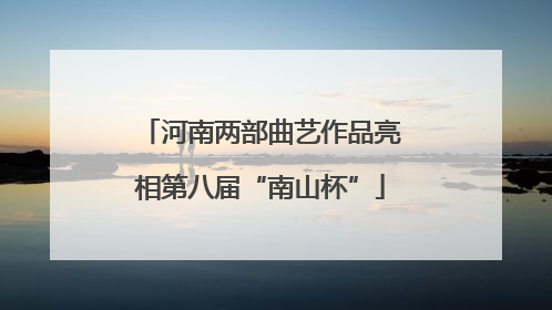河南两部曲艺作品亮相第八届“南山杯”