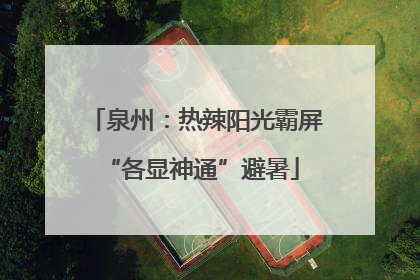 泉州：热辣阳光霸屏 “各显神通”避暑