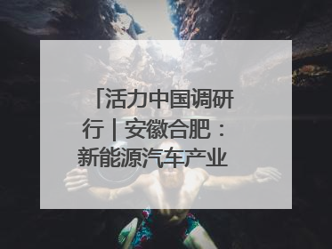 活力中国调研行｜安徽合肥：新能源汽车产业“加速跑”