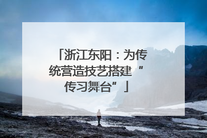 浙江东阳：为传统营造技艺搭建“传习舞台”