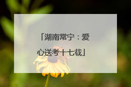 湖南常宁：爱心送考十七载