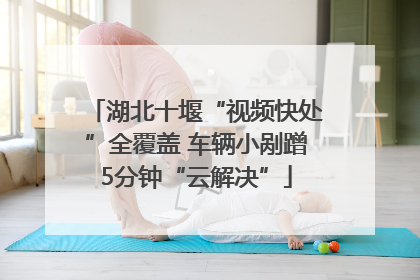 湖北十堰“视频快处”全覆盖 车辆小剐蹭5分钟“云解决”