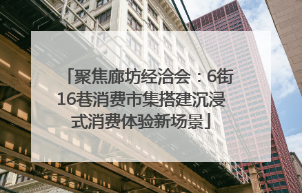 聚焦廊坊经洽会：6街16巷消费市集搭建沉浸式消费体验新场景