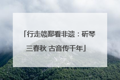 行走赣鄱看非遗：斫琴三春秋 古音传千年