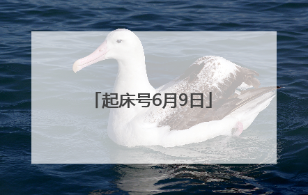 起床号6月9日