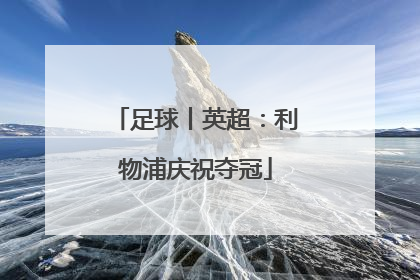 足球丨英超：利物浦庆祝夺冠