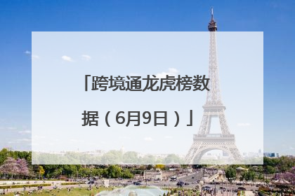 跨境通龙虎榜数据（6月9日）