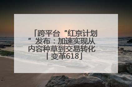 跨平台“红京计划”发布：加速实现从内容种草到交易转化丨变革618