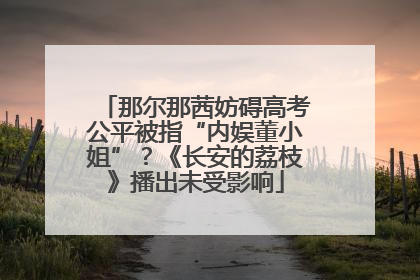 那尔那茜妨碍高考公平被指“内娱董小姐”？《长安的荔枝》播出未受影响