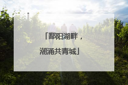 鄱阳湖畔，潮涌共青城