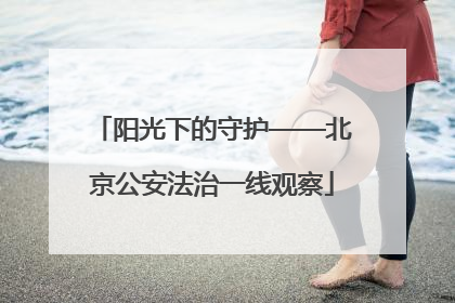 阳光下的守护——北京公安法治一线观察