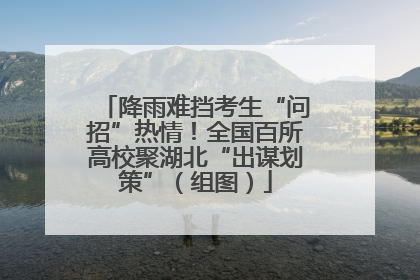 降雨难挡考生“问招”热情！全国百所高校聚湖北“出谋划策”（组图）