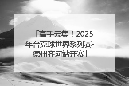 高手云集！2025年台克球世界系列赛-德州齐河站开赛