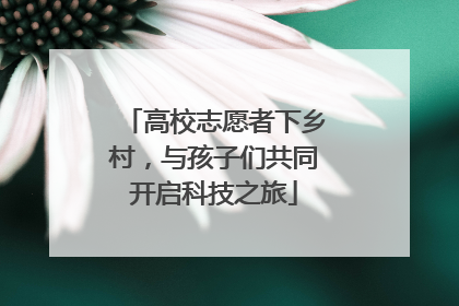 高校志愿者下乡村，与孩子们共同开启科技之旅