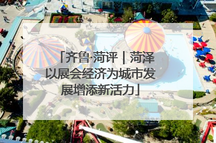 齐鲁·菏评｜菏泽以展会经济为城市发展增添新活力