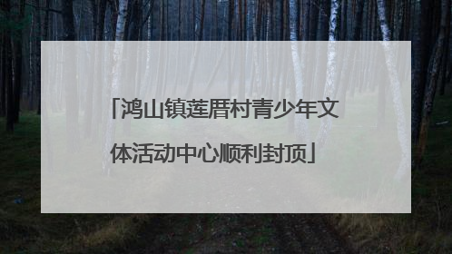 鸿山镇莲厝村青少年文体活动中心顺利封顶