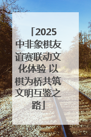 2025中非象棋友谊赛联动文化体验 以棋为桥共筑文明互鉴之路