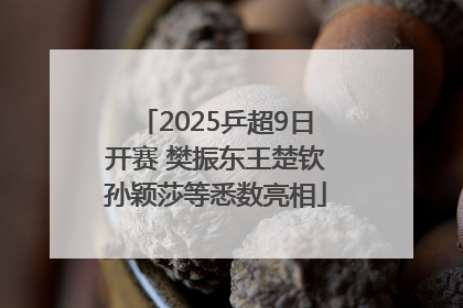2025乒超9日开赛 樊振东王楚钦孙颖莎等悉数亮相