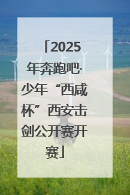 2025年奔跑吧·少年“西咸杯”西安击剑公开赛开赛