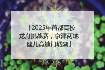 2025年首都高校龙舟挑战赛，京津两地健儿竞速门城湖