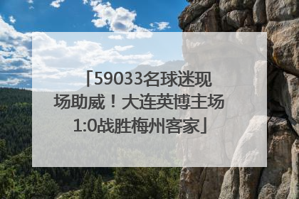 59033名球迷现场助威！大连英博主场1:0战胜梅州客家